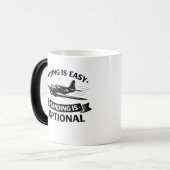 Mug Magique Low Altitude Humor Warbird Pilot Tee (Devant gauche)