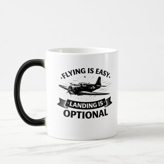 Mug Magique Low Altitude Humor Warbird Pilot Tee (Gauche)
