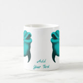 Mug Magique Lucky Dolphin - Ajouter votre texte (Centre)