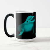 Mug Magique Lucky Dolphin - Ajouter votre texte (Gauche)