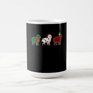 Mug Magique Lumières de l'arbre de Noël des moutons amusants