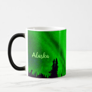 Mug Magique Lumières du nord personnalisées au-dessus de