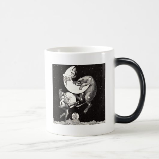 Mug Magique Lune céleste ciel Univers Dieu Nuit Illustration (Droite)