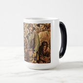 Mug Magique Lune faisant blanc éclair Whiskey Liqueur (Devant droit)