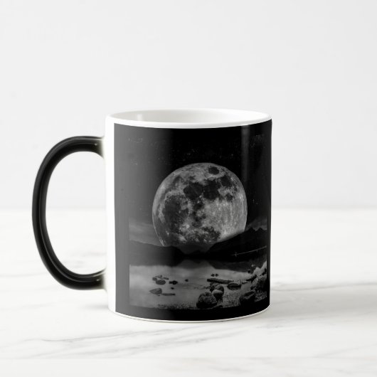 Mug Magique Lune pleine N&B (Gauche)