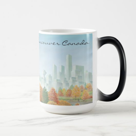 Mug Magique Lunettes de mousse Souvenir de Vancouver (Droite)