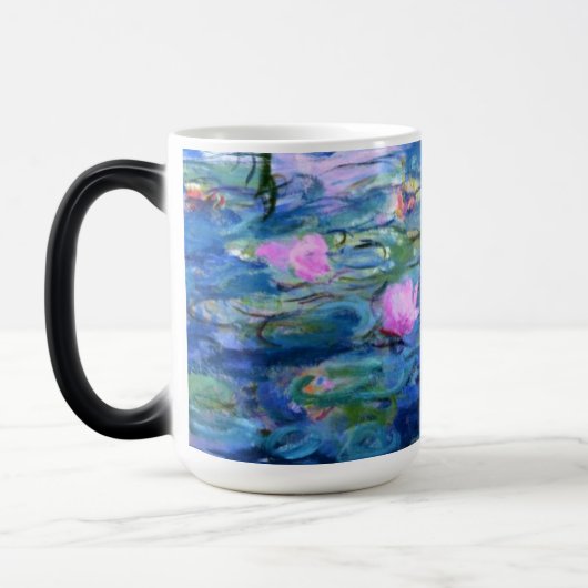 Mug Magique Lys d'eau rose Monet (Gauche)