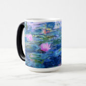 Mug Magique Lys d'eau rose Monet (Devant gauche)