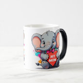 Mug Magique ma mère - l'art des éléphants (Devant droit)