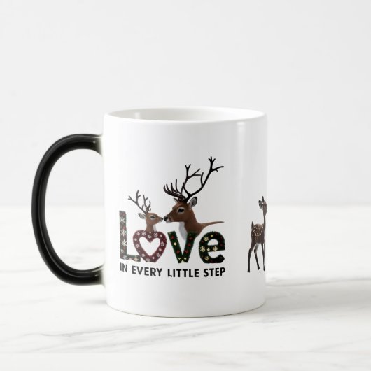Mug Magique Magic Reindeer Knitted Boot "Love in Every Little  (Gauche)