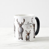 Mug Magique Magic Silhouette Reindeer (Devant droit)