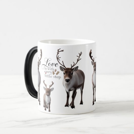 Mug Magique Magic Silhouette Reindeer (Devant gauche)