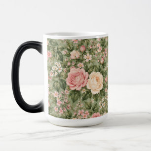 Mug Magique Magie de rose rose vintage Cottagecore Morphin