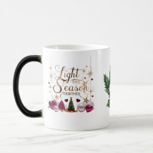 Mug Magique Magique Écriture Dorée Éclairons la Saison Ensembl