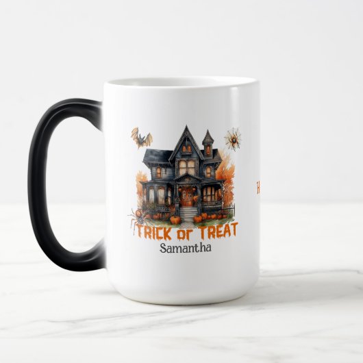 Mug Magique Maison hantée Halloween classique tendance (Gauche)