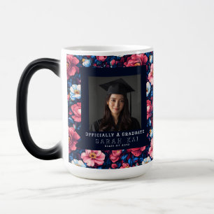 Mug Magique Maîtres de Fleur de Rose Classique Diplômé