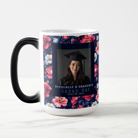 Mug Magique Maîtres de Fleur de Rose Classique Diplômé (Gauche)