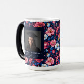 Mug Magique Maîtres de Fleur de Rose Classique Diplômé (Devant gauche)