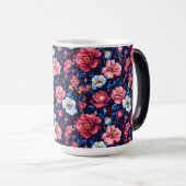 Mug Magique Maîtres de Fleur de Rose Classique Diplômé (Devant droit)