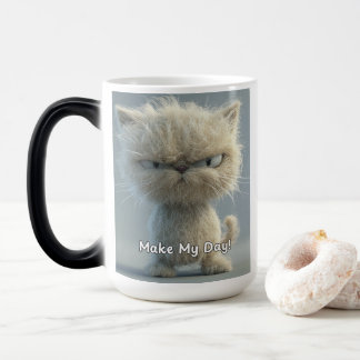 Mug Magique Make My Day - Chat Sarcastique
