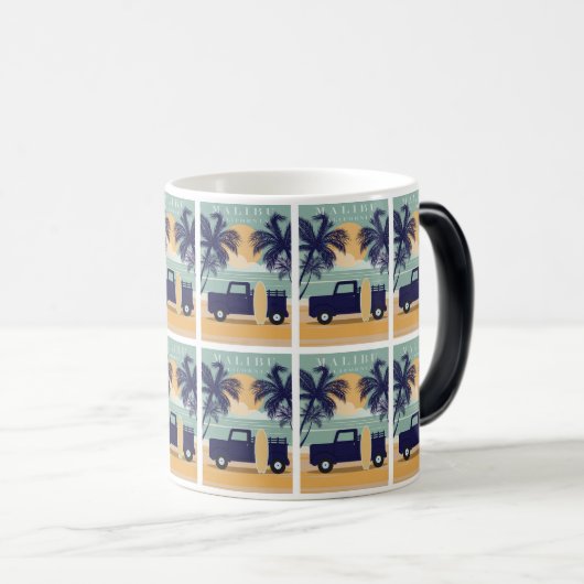 Mug Magique Malibu Sunset Escapade Californie (Devant droit)