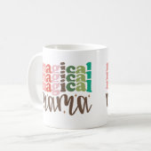 Mug Magique Mama Retro Jours fériés Super de Noël (Devant gauche)