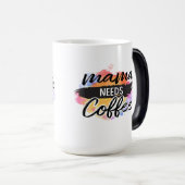 Mug Magique maman a besoin de café (Devant droit)