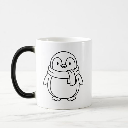Mug Magique Manchot froid mais mignon (Gauche)