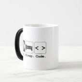 Mug Magique manger dormir coder (Devant gauche)