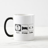Mug Magique manger dormir coder (Gauche)