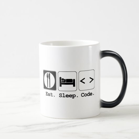 Mug Magique manger dormir coder (Droite)