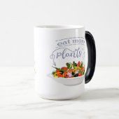 Mug Magique Mangez plus de plantes frais motivation salade let (Devant droit)