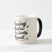 Mug Magique Mantra du matin (Devant droit)