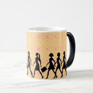 Mug Magique Marche : Marche femme Silhouette
