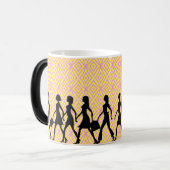 Mug Magique Marche : Marche femme Silhouette (Devant gauche)