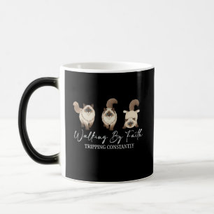 Mug Magique Marcher par la foi drôle chrétien amateur de chien