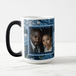 Mug Magique Mariage botanique esthétique avec des œillets élég