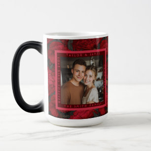 Mug Magique Mariage extérieur de fleur d'œillet sur mesure idy