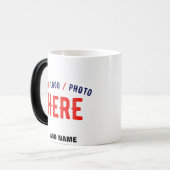 MUG MAGIQUE MARQUE BLANCHE MODERNE ET PERSONNALISABLE VÉRIFIÉE (Devant gauche)