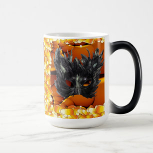 Mug Magique Masque d'Halloween noir effrayant