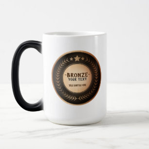 Mug Magique MÉDAILLE Bronze Champion DIY IMPRESSION PERSONNALI