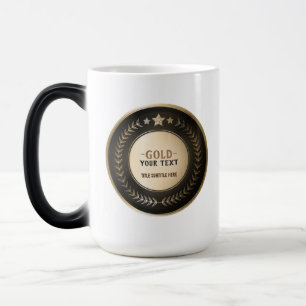 Mug Magique MÉDAILLE DIY IMPRESSION PERSONNALISÉE Or #1 Champi