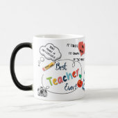 Mug Magique meilleur enseignant jamais (Gauche)