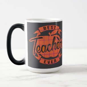 Mug Magique Meilleur enseignant jamais rétro Enseignants Vinta