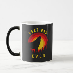 Mug Magique "Meilleur papa jamais" Lever du soleil de Coyote W