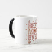 Mug Magique Meilleure Maman Ever Conception 3D Gonflée | Fleur (Devant gauche)