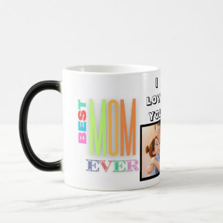 Mug Magique Meilleure maman Jamais Photo Collage & Nom
