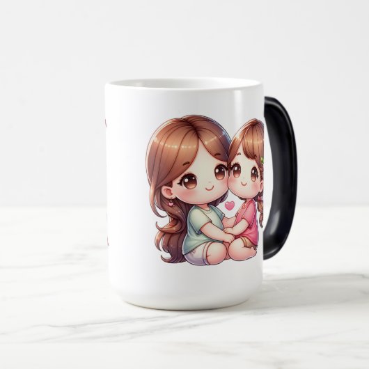 Mug Magique Meilleure maman, maman (Devant droit)