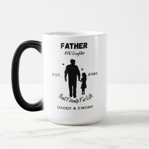 Mug Magique Meilleures amies personnalisées pour père et fille