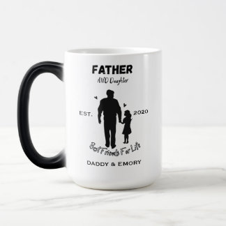 Mug Magique Meilleures amies personnalisées pour père et fille